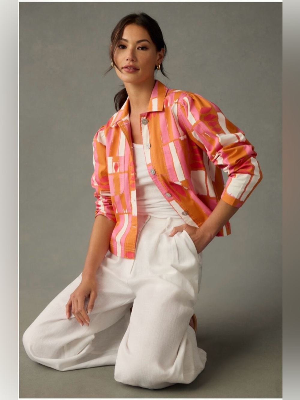 ✨Anthropologie (NWT) Porridge Ria Printed Shirt Jacket Size S✨